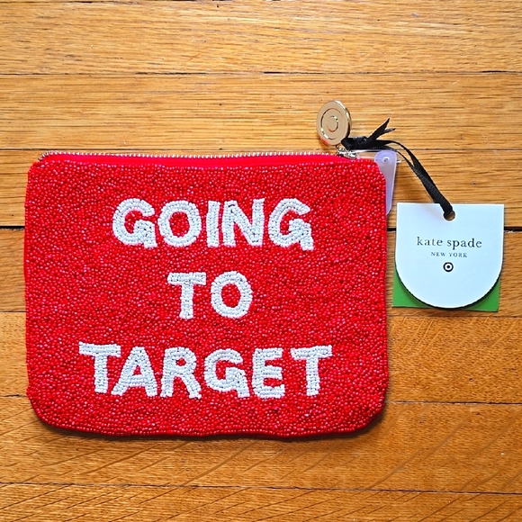 NWT, kate spade new york x Target, Going to Target Beaded Clutch, 8.25\